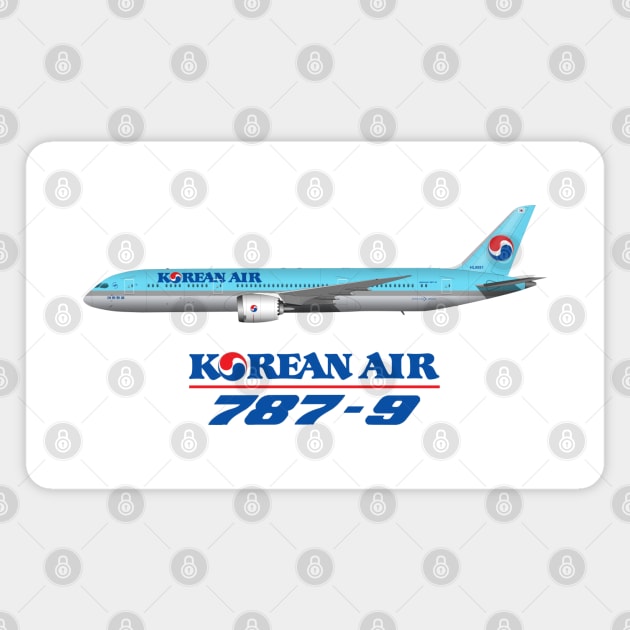 Korean 787-9 Magnet by SteveHClark